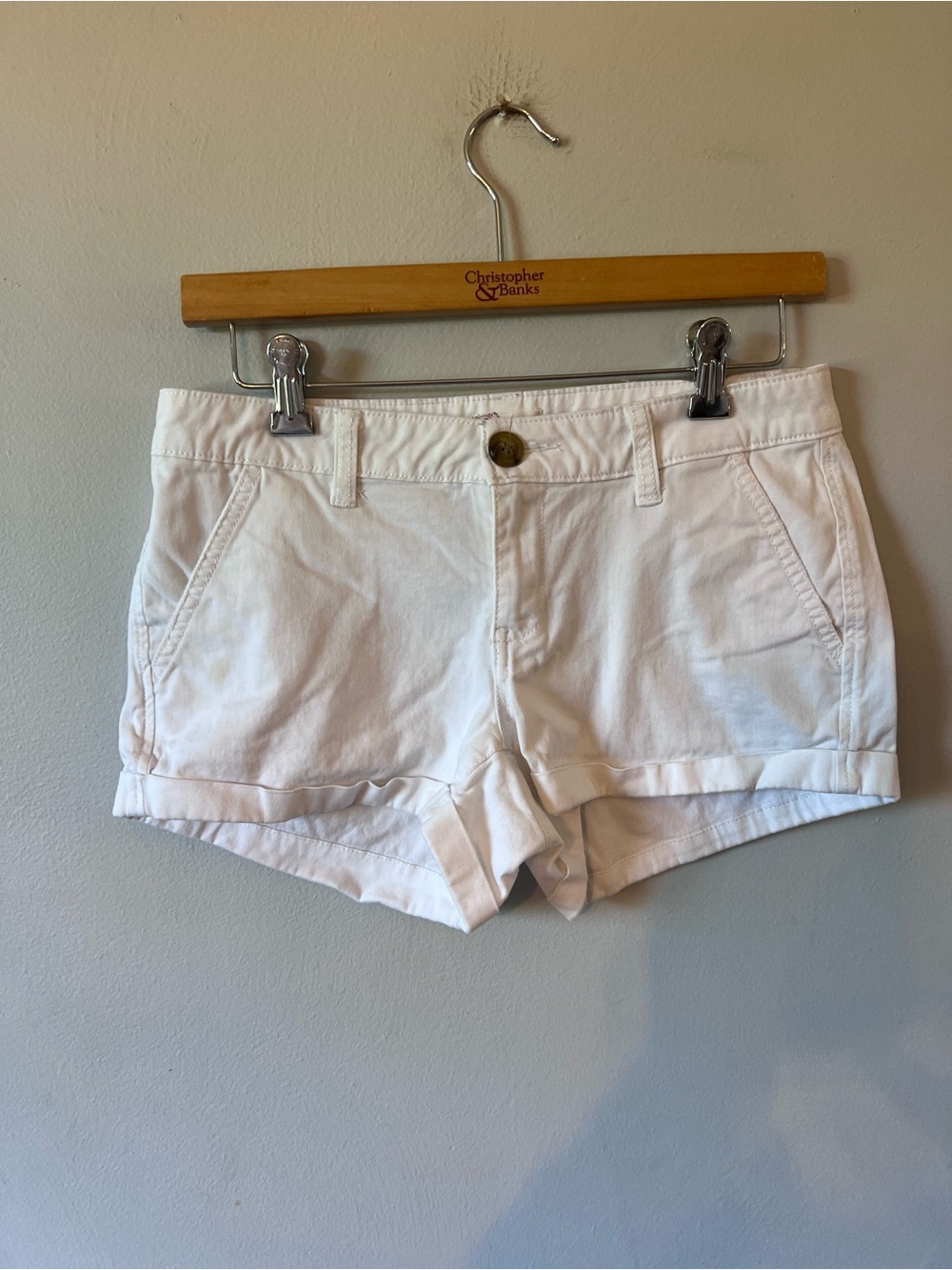 SO Low Rise White Shorts Size 5